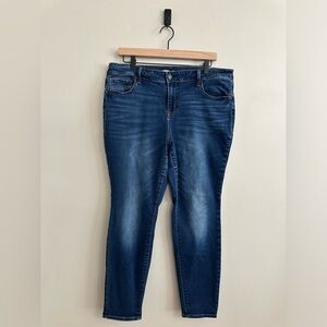 Old Navy Rockstar super skinny high rise, 16 petite, medium wash